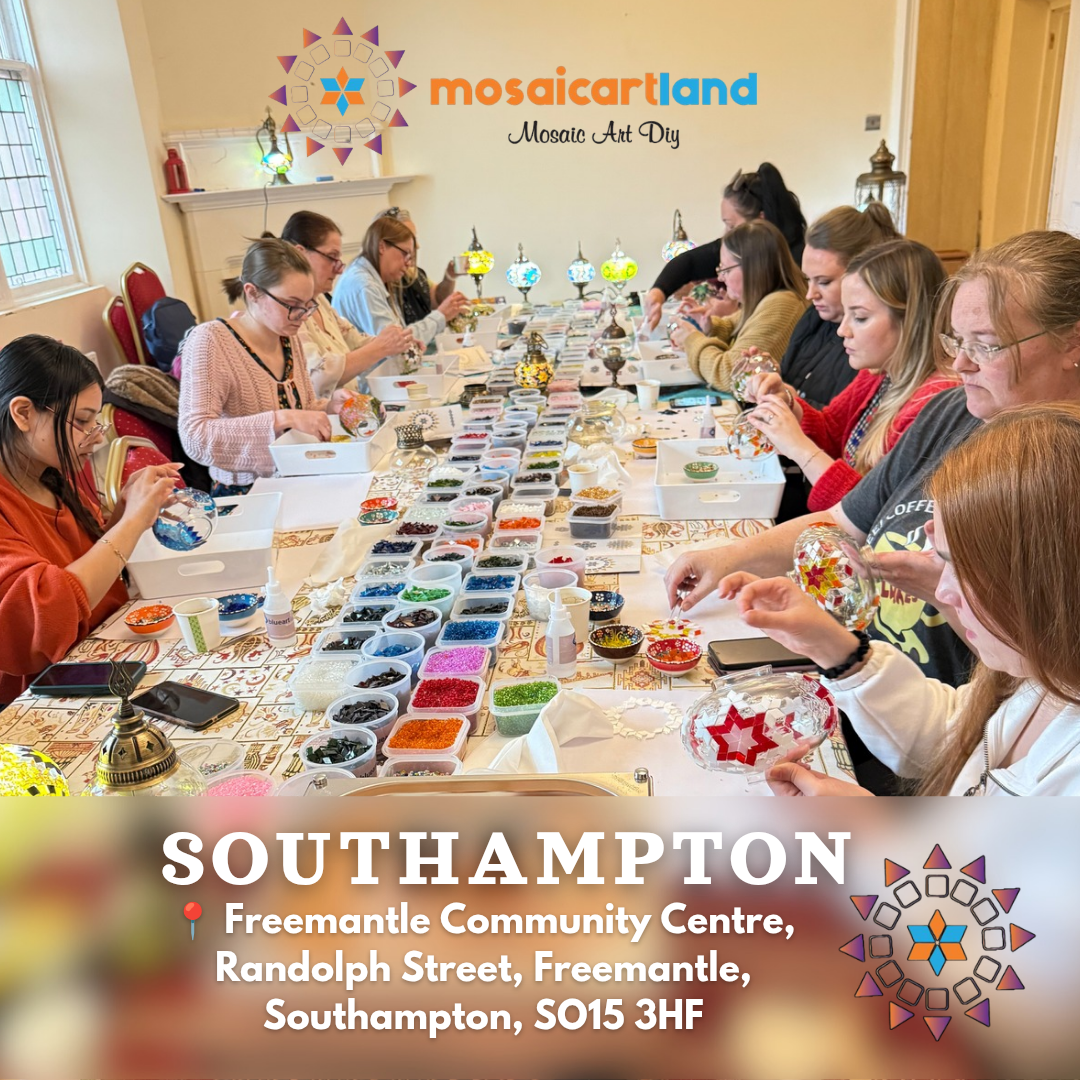 Craft Workshop Make Mosaic Lamp in Southampton