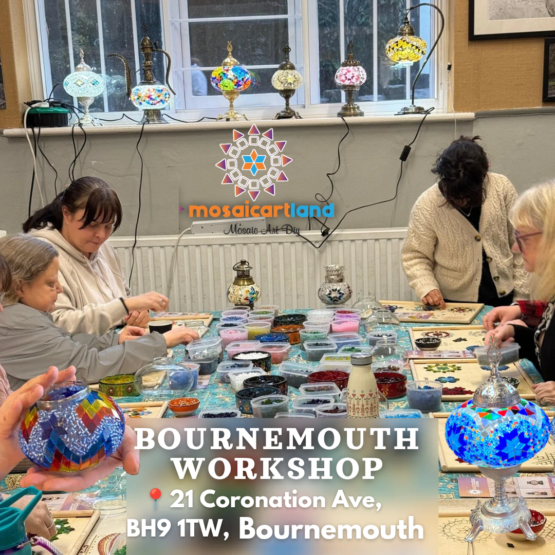Craft Workshop, Make Mosaic Lamp in Bournemouth | MosaicArtLand