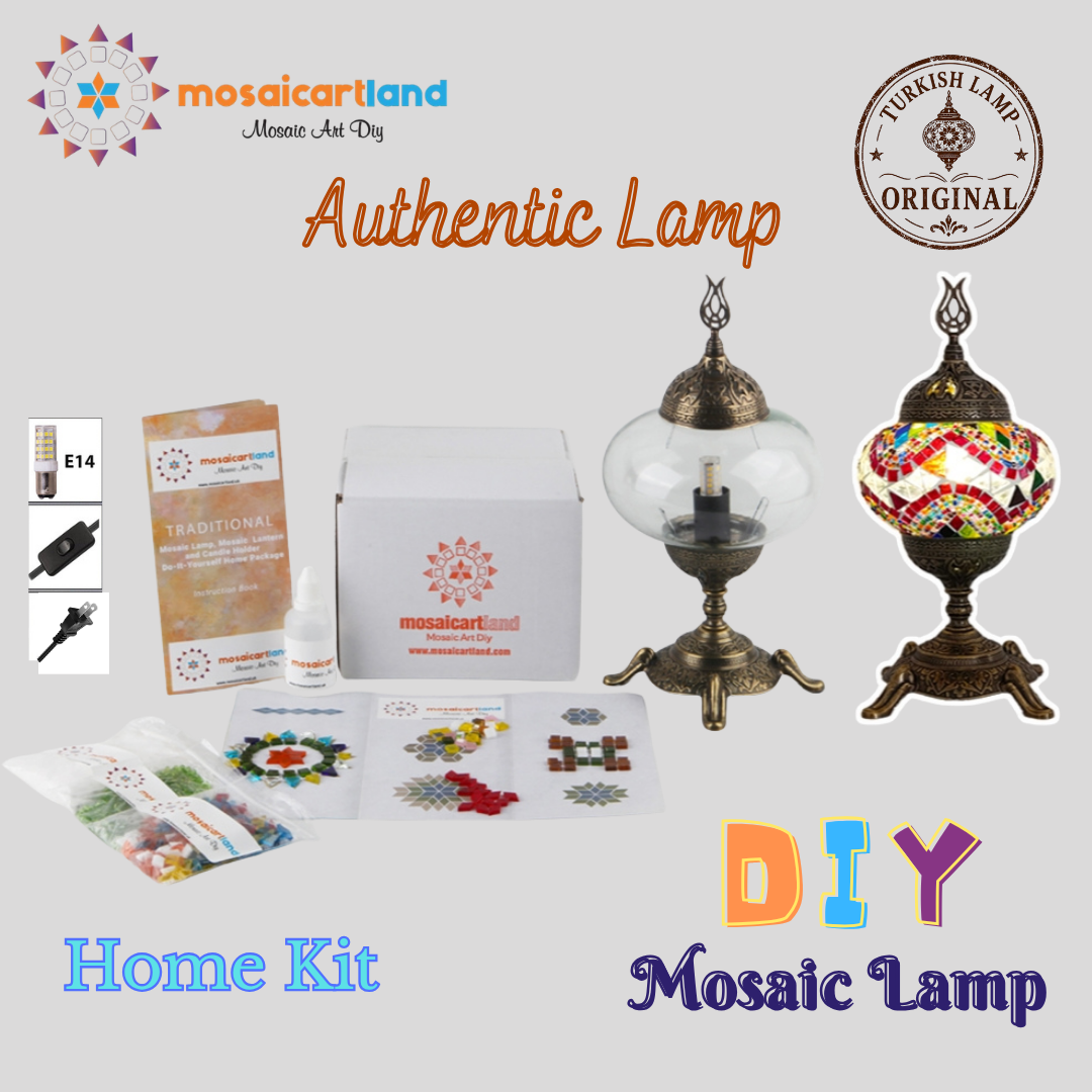 Authentic Turkish Mosaic Lamp Kit | DIY Lamp Kit UK