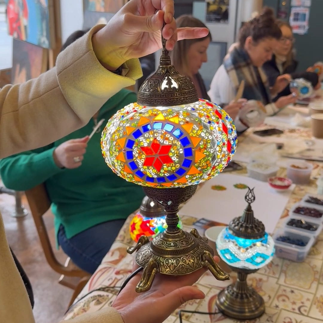 Craft Workshop Make Mosaic Lamp in Glasgow
