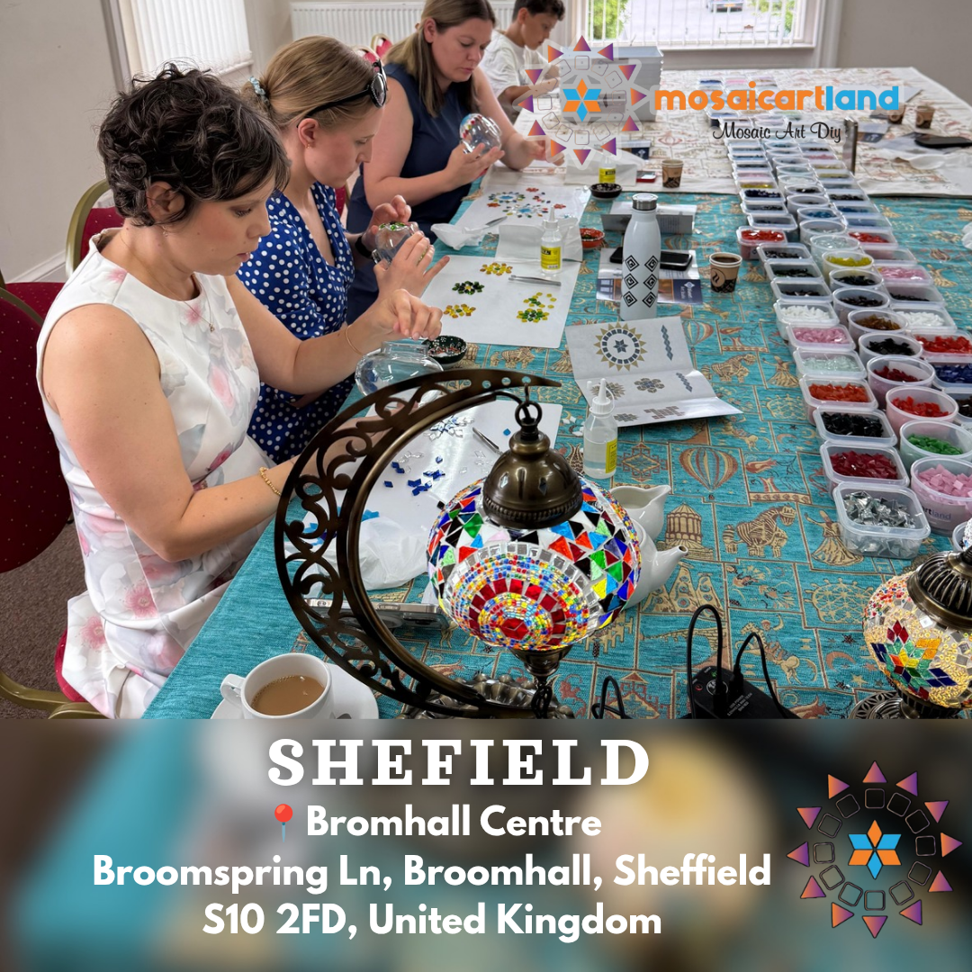 Craft Workshop Make Mosaic Lamp in Sheffield