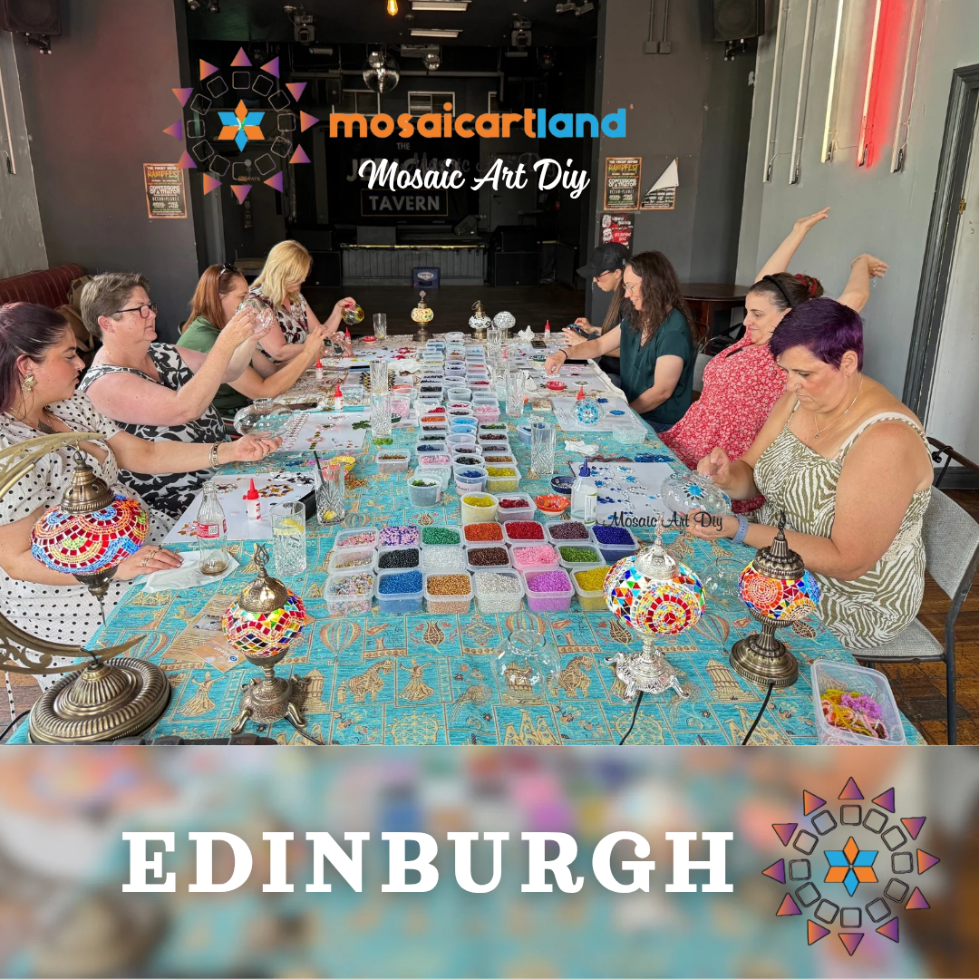 Craft Workshop Make Mosaic Lamp in Edinburgh