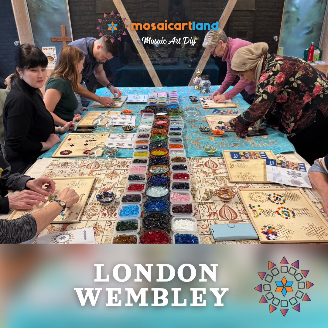 Craft Workshop Make Mosaic Lamp in London Wembley