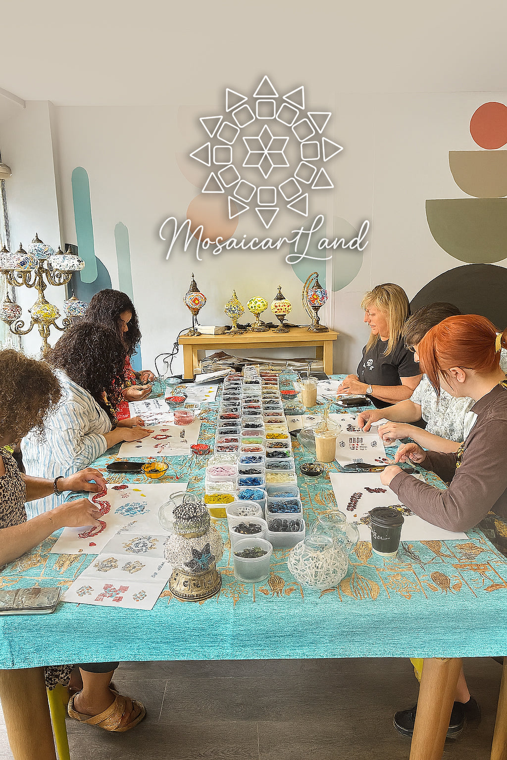 Craft Workshop Make Mosaic Lamp in Leeds
