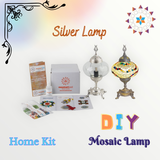 Silver Mosaic Lamp | Home Made Kits Mosaicartland