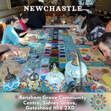 Craft Course & Mosaic Lamp Workshop in Newcastle